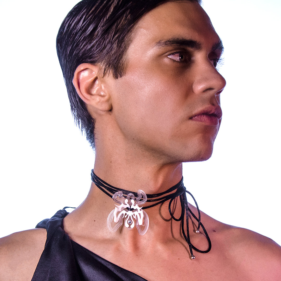 -Baby Orchid Choker